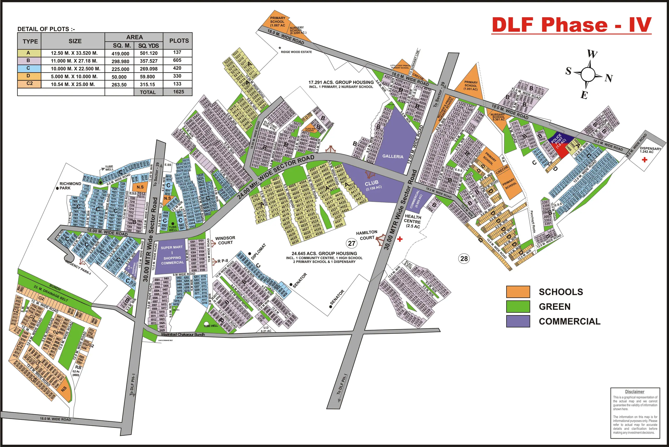 DLF Phase 4 plot map, Gurugram