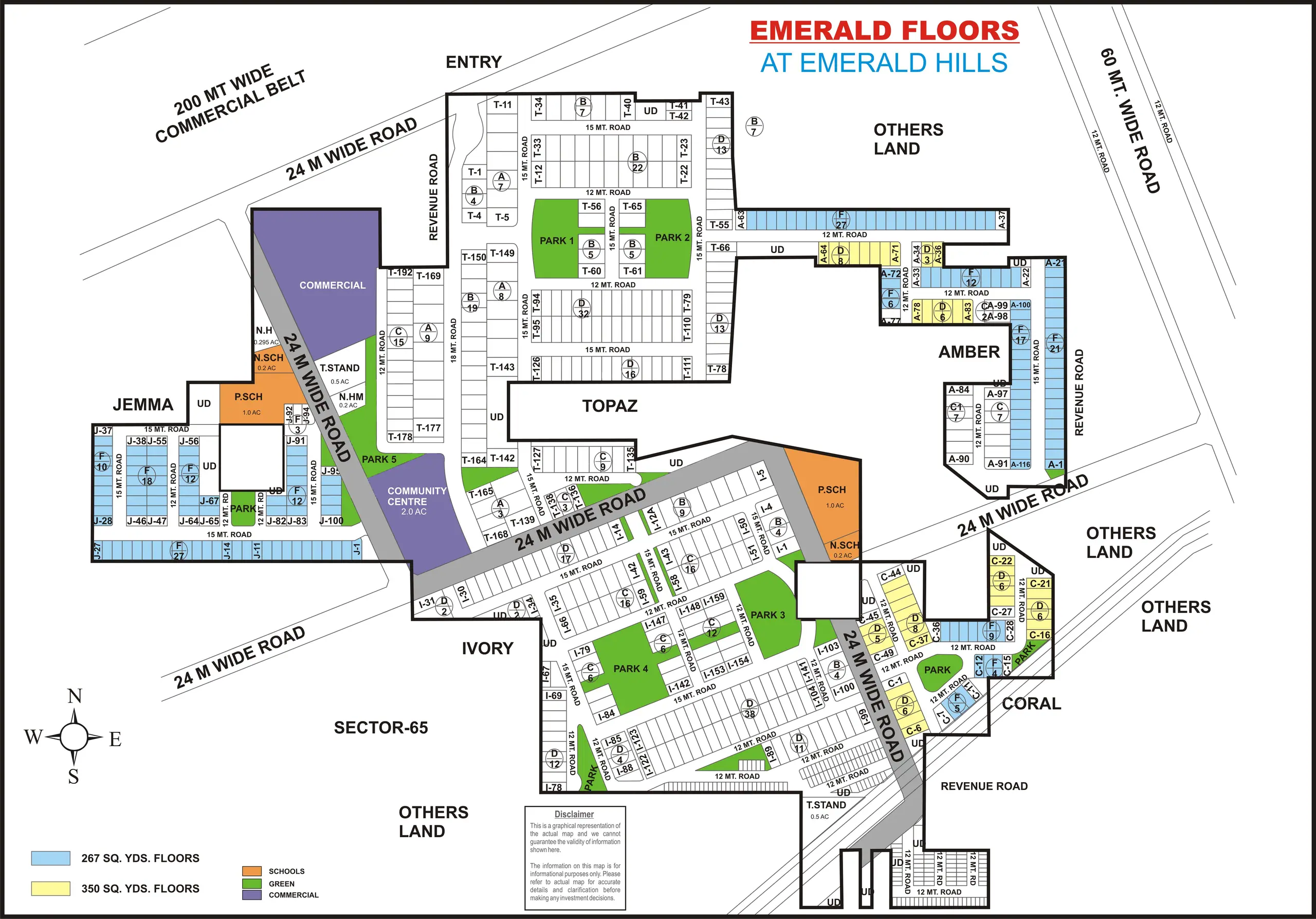 Emerald Floors plot map, Gurugram