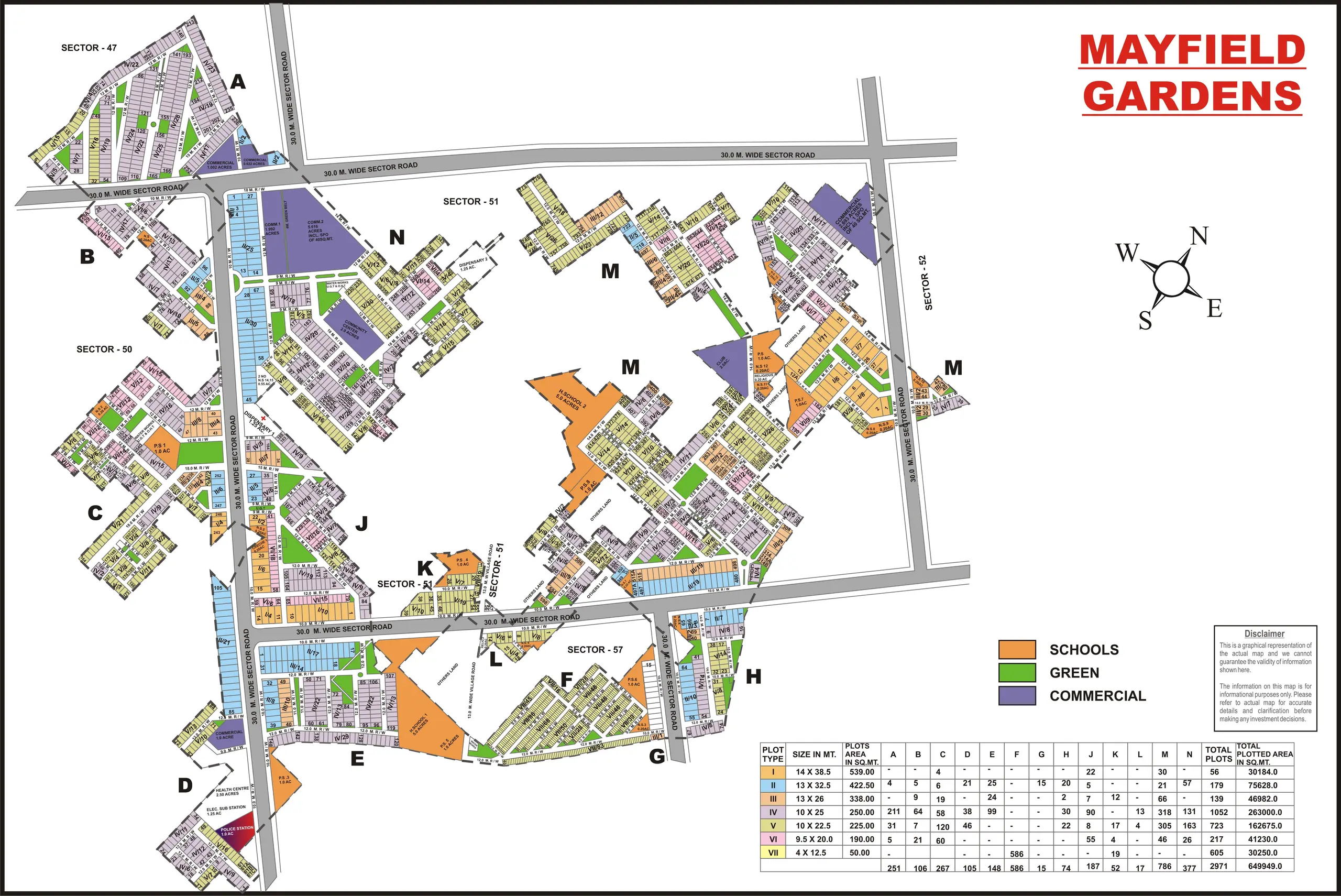 Mayfield Garden plot map, Gurugram