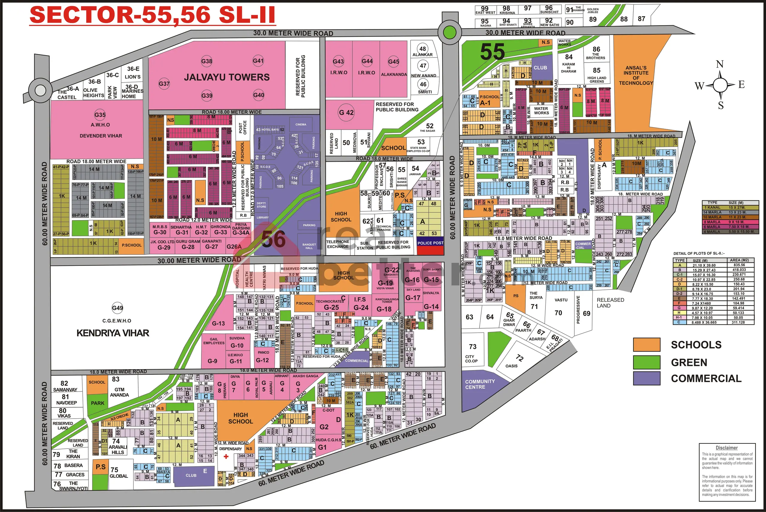 Sushant Lok 2 plot map, Gurugram