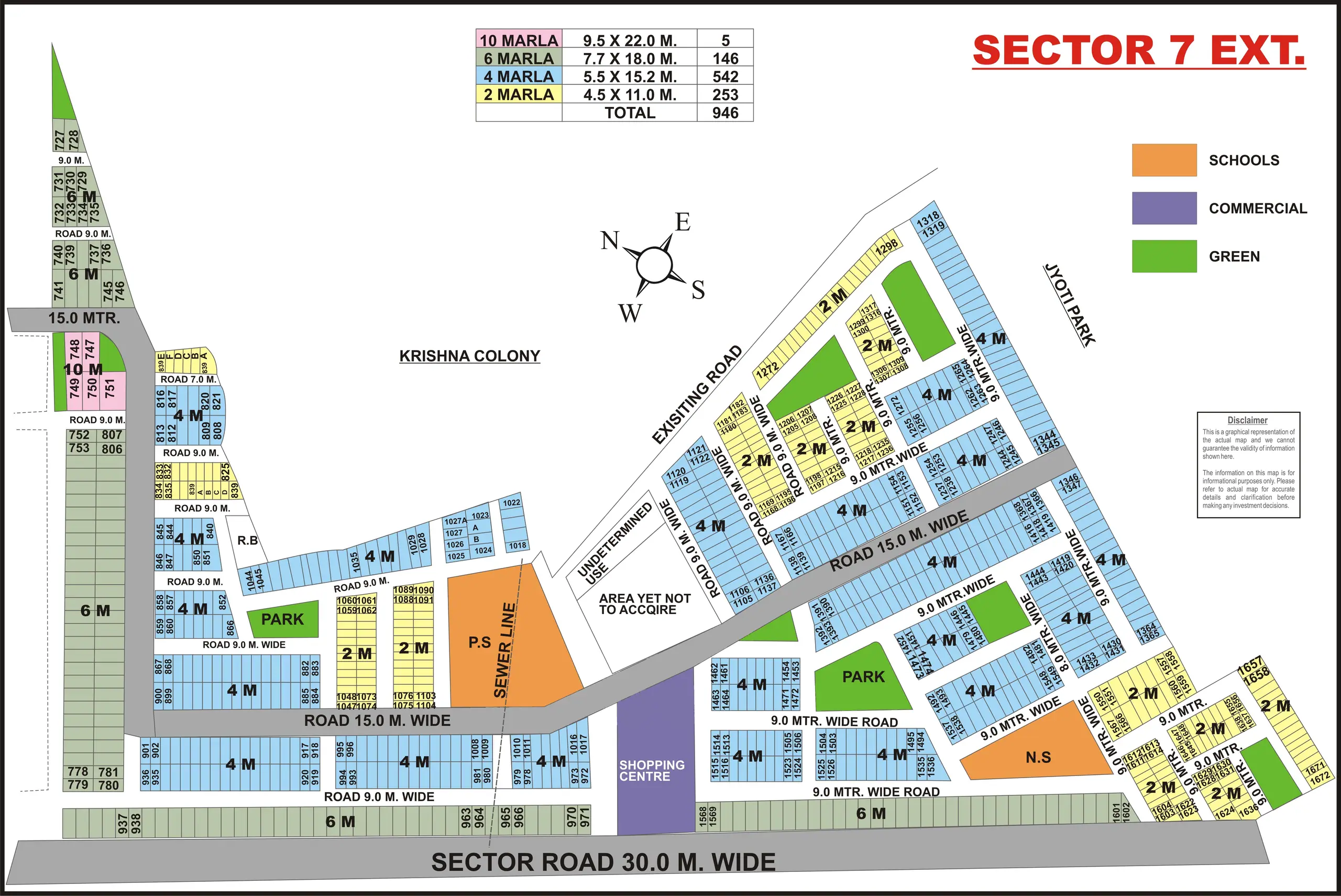 Sector 7 Extension plot map, Gurugram
